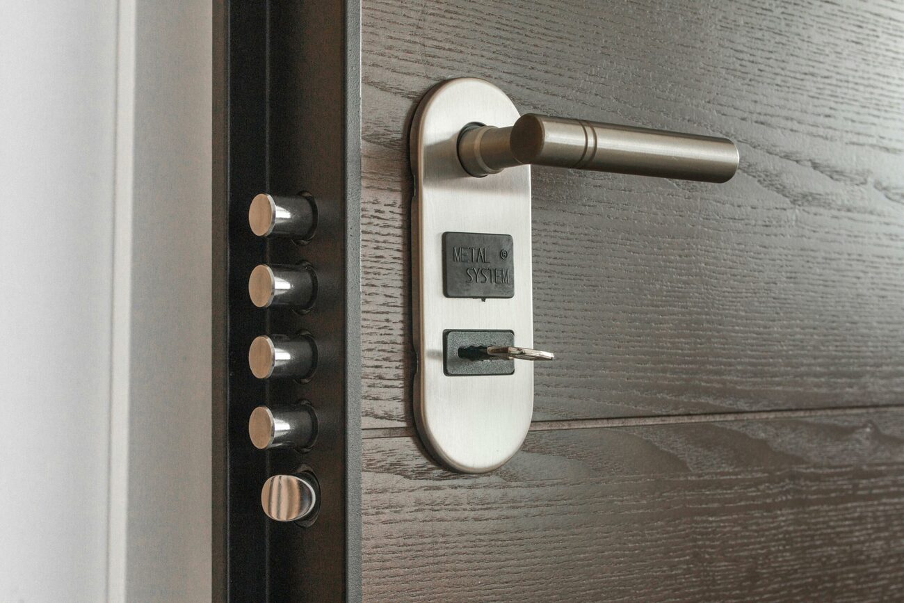 Composite front door handle and locking system