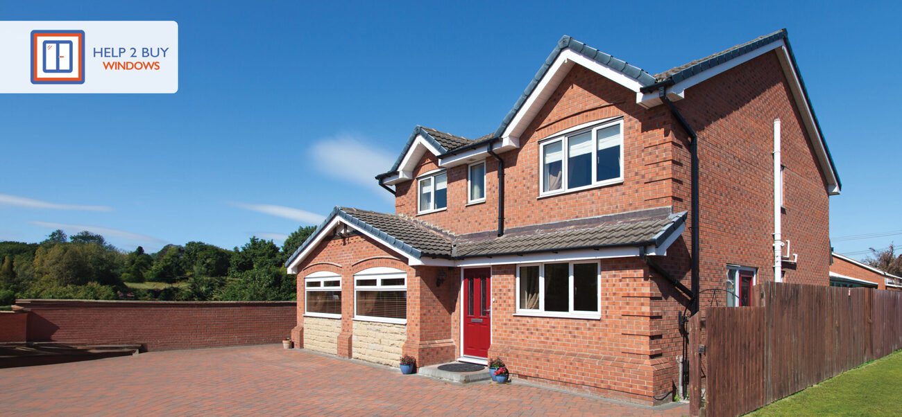 Modern UK home with new windows adding value to the property