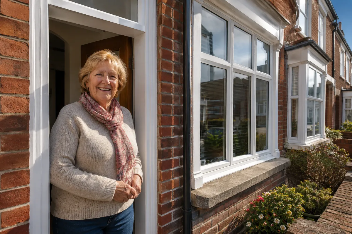 Relieved UK homeowner who paid less for double glazing using a grant and funding