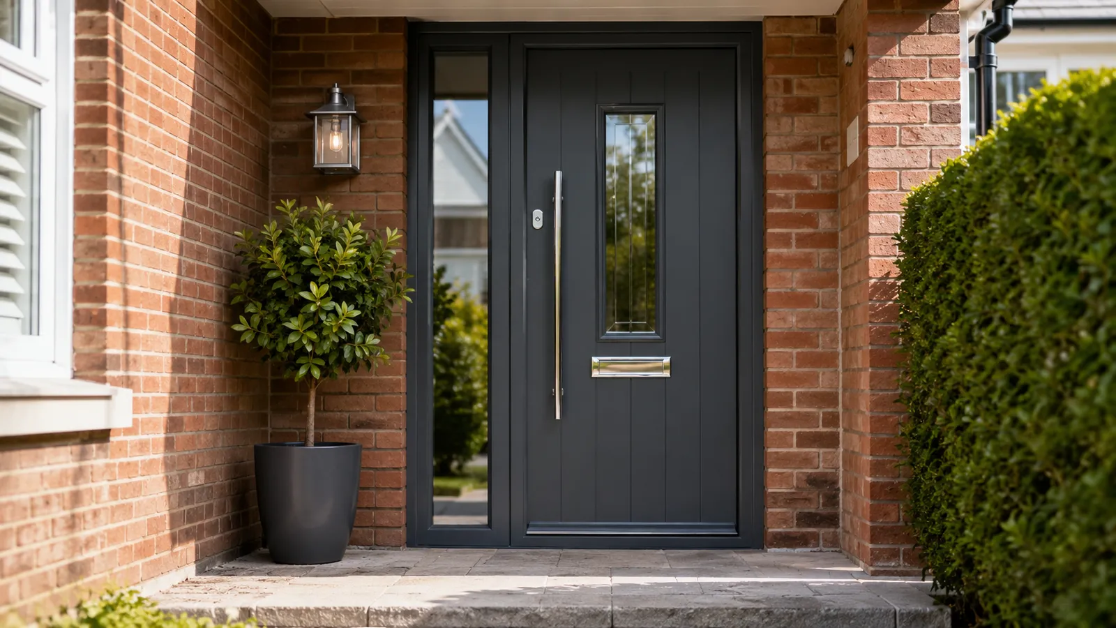 Composite front door showing typical composite door prices