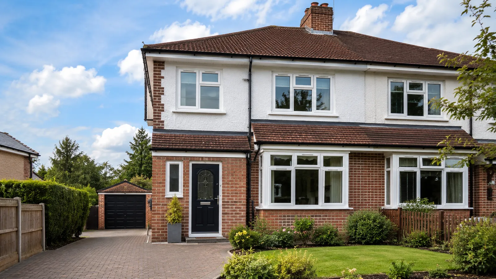 New uPVC windows fitted to a UK home, showing typical new windows cost