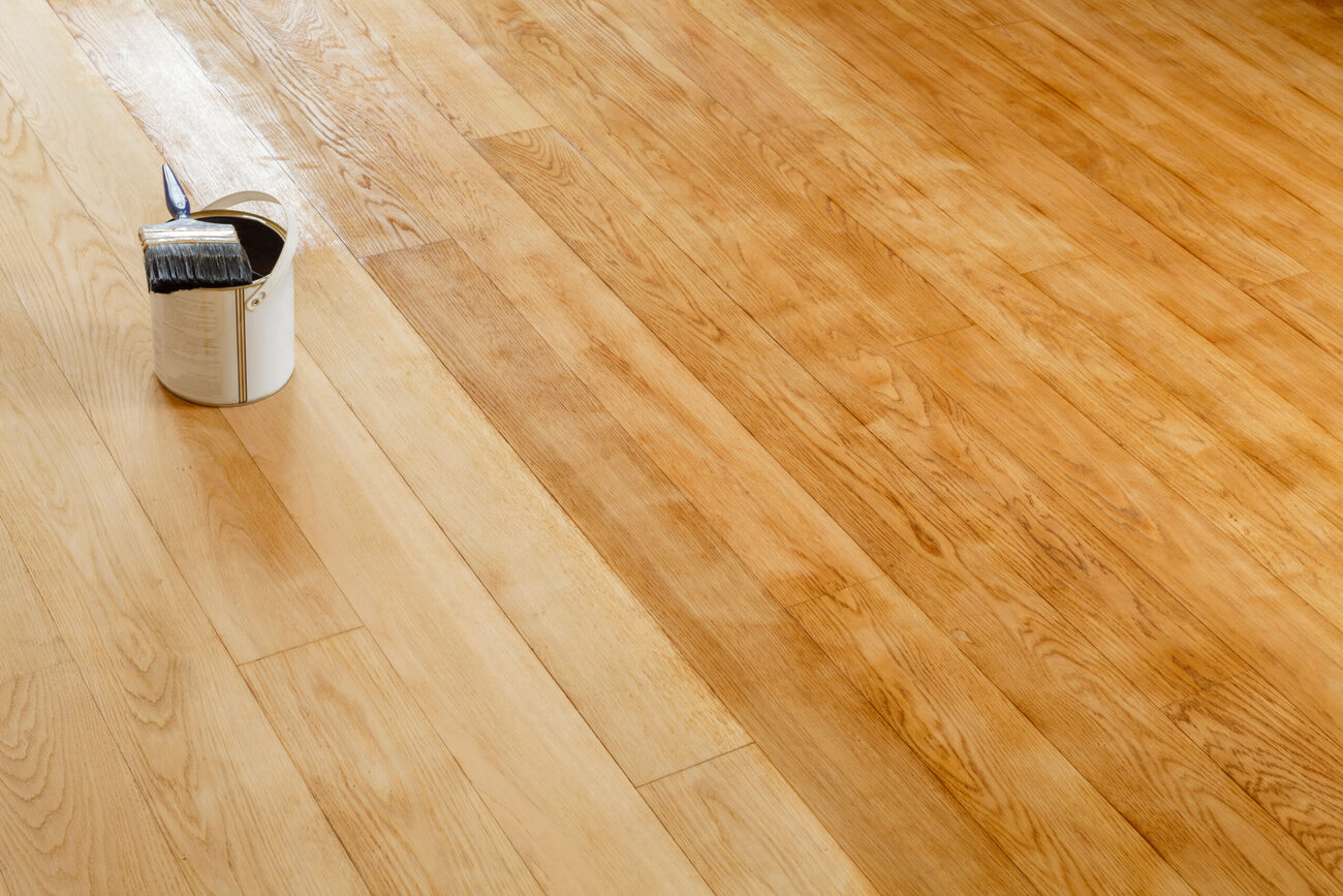 Restoring hardwood floors during a budget home renovation